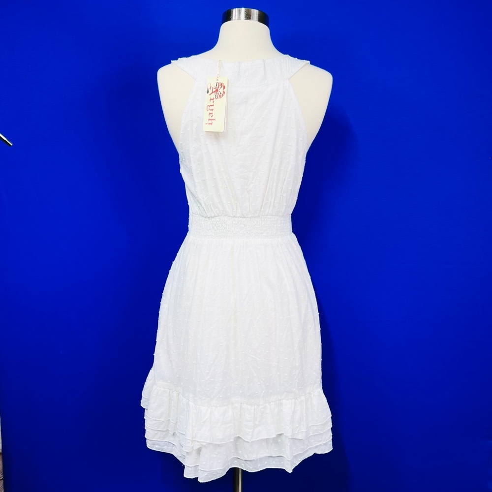 NWT🤩 |•ARYEH•| Darling White Peasant Dress - Picture 6 of 15